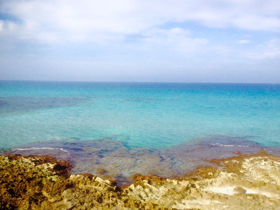 mare di baia Verde vicino alla villa in affitto a Gallipoli