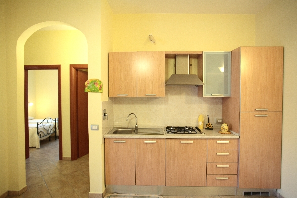 angolo cottura appartamento residence Bellaria, Giurdignano, Otranto, Lecce