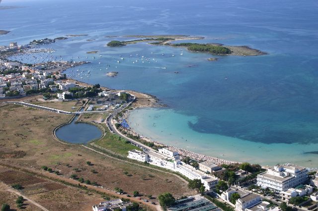 Vista sul Bacino di Porto Cesareo, Hotel Conchiglia Azzurra