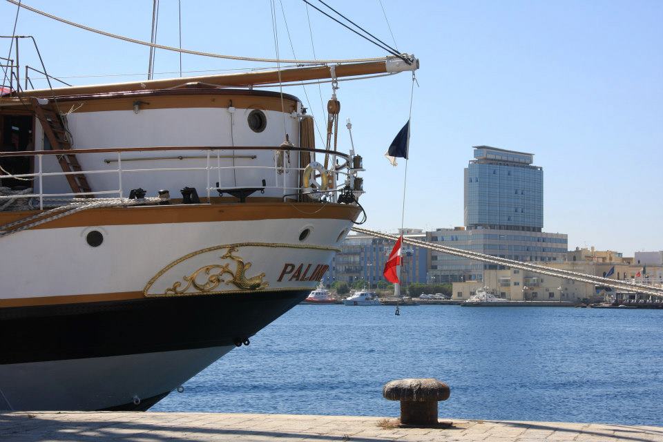 vista del Residence Bellavista dal Porto di Gallipoli