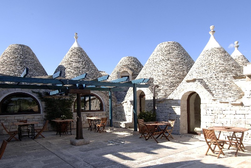 Terrazza Del Ristorante I Trulli Masseria Chiancone Torricella Martina Franca